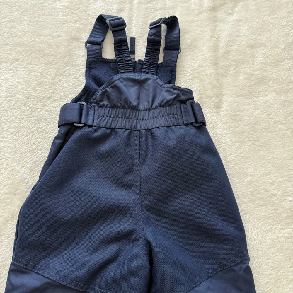 Cat & Jack Toddler Snow Bib Pants Size 2T Navy Insulated Winter‎ Ski Overalls